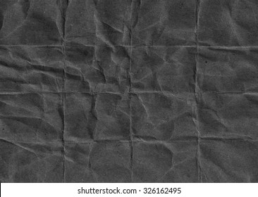 Black Crumpled Paper