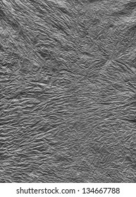 Black crumpled polyethylene texture or background - Shutterstock ID 134667788