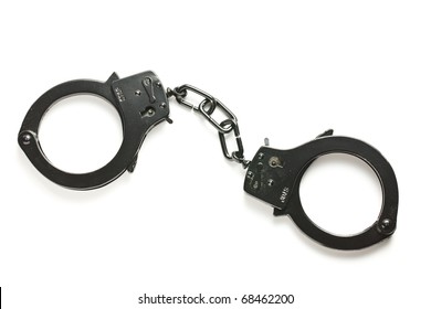 Black Cuffs  On White Background