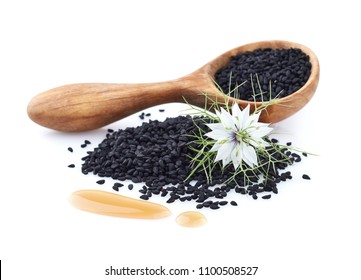 Black Cumin Oil With Flower