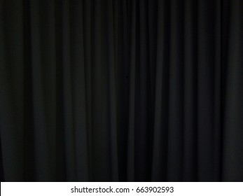 Black Curtain Background Scene