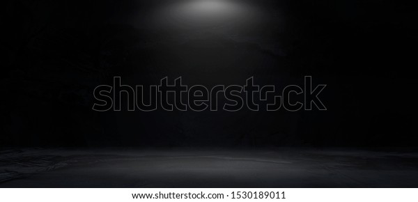 Black,\
dark and gray abstract cement wall and studio room , interior\
texture for display products. wall\
background.