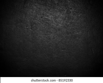 Black Dark Leather Background Or Texture