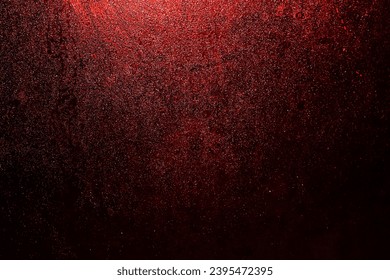 Black dark red orange  brown shiny glitter abstract background with space. Twinkling glow stars effect. Like outer space, night sky, universe. Rusty, rough surface, grain. - Shutterstock ID 2395472395