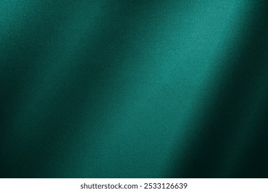 Black dark teal jade emerald sea aventurine green abstract background. Silk satin fabric. Glitter shimmer. Color gradient. Line stripe wave shadow. Drapery curtain. Luxury elegant subtle. Blank design