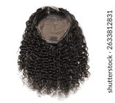  black  deep curly human hair extensions lace wigs