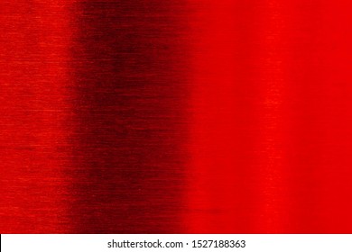 Black Deep Stainless Red Grunge Shiny Glitter Valentine’s Day Texture Background.
Gradation Foil Color Red Light Silver Metal Christmas Background. 
Top View.