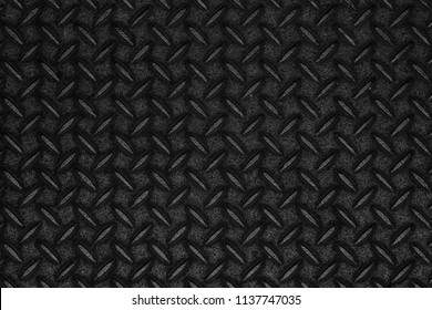 Black Diamond Plate Pattern And Seamless Background