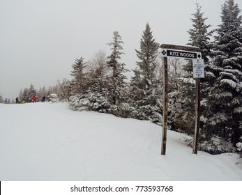 Black Diamond Ski Hill At Jay Peak, Vermont