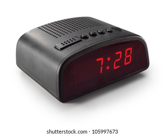 Black Digital Alarm Clock Radio