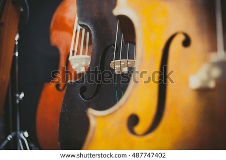 Similar – Image, Stock Photo music Music Double bass