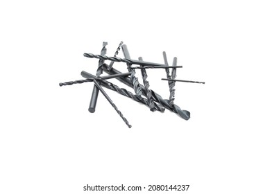 Black drill bit on white background close-up. Tool, drilling, technology, consumables, macro, sharp, black, sharpening - Shutterstock ID 2080144237