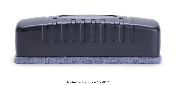 Black Dry Eraser Side View Isolated On White Background.