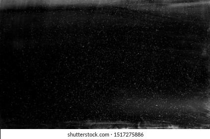 Black Dusty Texture Overlay. Grainy Film. Vintage Abstract Background.