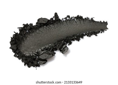 Black Eye Shadow Stroke Isolated On White Background