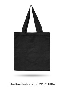 black fabric bag