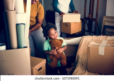 Black Family Moving To New House