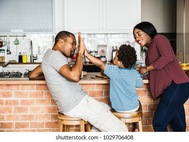 Black Family Spending Time Together