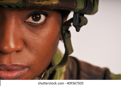 Black Female British Soldier