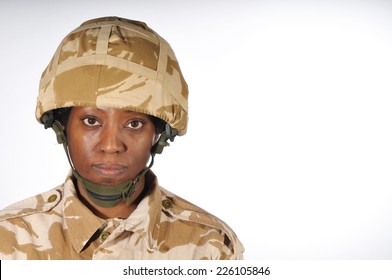 Black Female Soldier