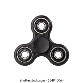 Black Fidget Spinner Isolated On White Stock Photo 654945064 | Shutterstock