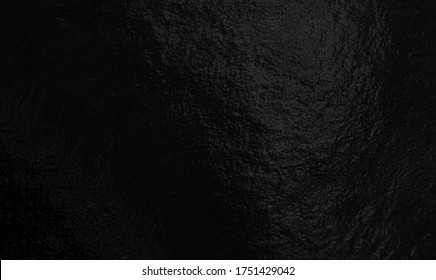 Black Foil Gradient Texture Background With Uneven Surface