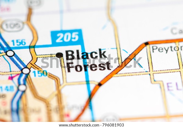Black Forest Colorado Usa On Map Stock Photo Edit Now 796081903