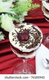 Black Forest Dessert Cake In A Glass