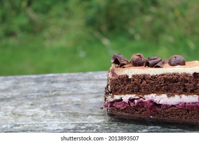 Black Forest Gateaux With Chocolate, Cream And Cherries