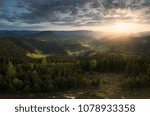 Black Forest Sunset in Springtime