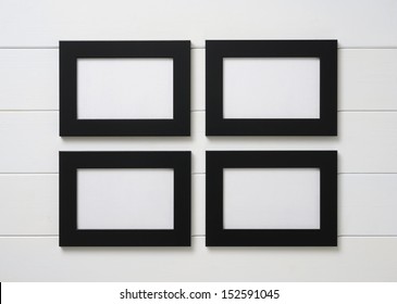 Black Frames On White Wall