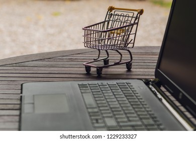 Black Friday And CyberMonday Shopping. E-commerce Online Sale Concept.
