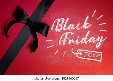 Black Friday Mockup With Chalk Effect Premium Psd