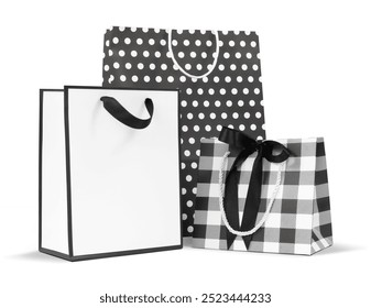 Black Friday Shopping bags isolated on white background, Banner for sales promotion, online shopping, or special offer - Powered by Shutterstock