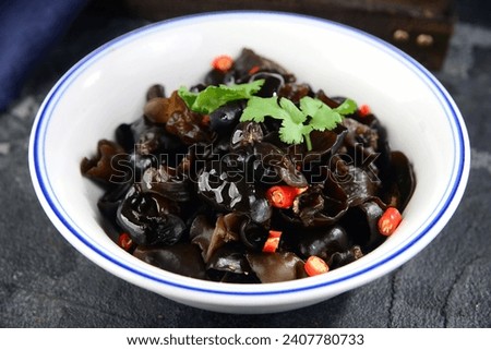 Black Fungus in Vinegar Sauce,Cold dish