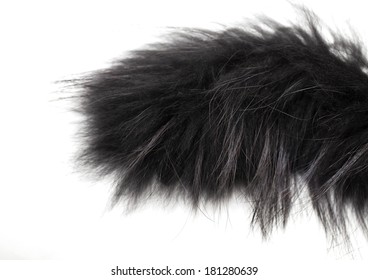 Black Fur On White Background Stock Photo 181280639 | Shutterstock