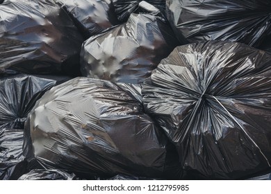 Black Garbage Plastic Bag Clean 260nw 1212795985 