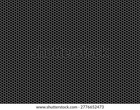 Black Geometric Hexagonal Mesh Texture Background