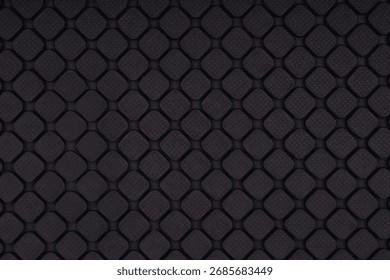 Black geometric texture with square pattern