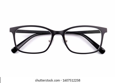 Black Glasses Isolated On White Background