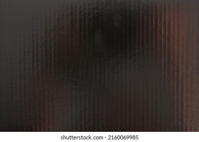 Black Glossy Paper Sheet Surface With Lines Macro Close Up View