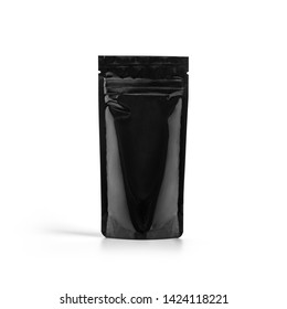 Download Black Glossy Plastic Vacuum Sealed Pouch Stock Photo Edit Now 1424118221 PSD Mockup Templates