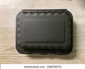 Black To Go Food Container.