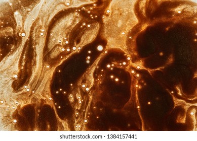 Black Gold Paint Bubbles Stock Photo (Edit Now) 1384157441