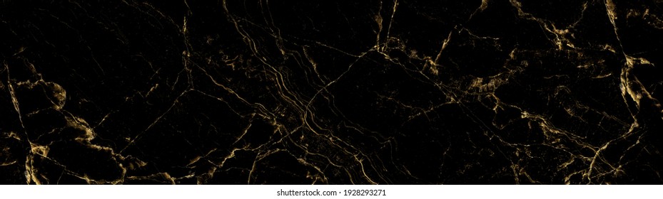 Black Golden Stone Texture With Glossy Surface.