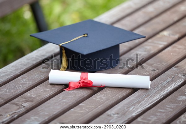 Black  Graduation Cap with\
Degree