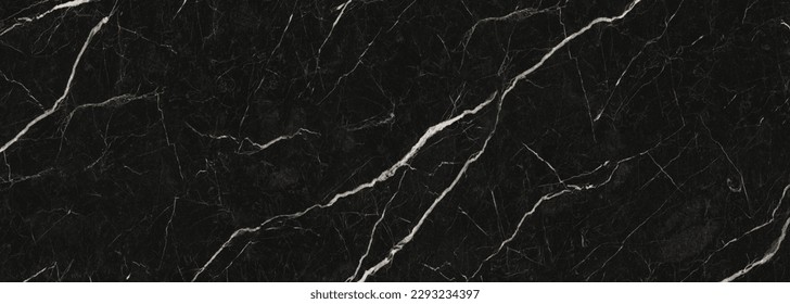 black Granite Marble Background, Royal Black and white vain marble stone, natural pattern texture background and use for interiors tile, luxury design with high resolution, Modern floor  decoration.