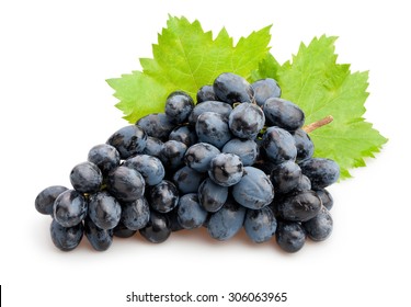 Black Grapes Isolated