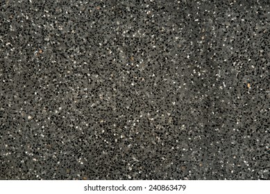 black gravel stone terrazzo wall background