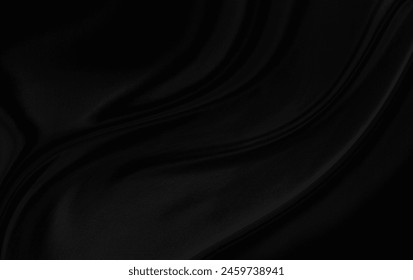 Black gray satin dark fabric texture luxurious shiny that is abstract silk cloth panorama background with patterns soft waves blur beautiful. - Powered by Shutterstock